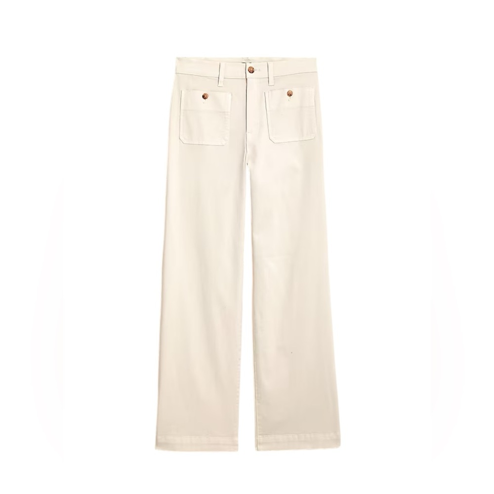 J.Crew Sailor slim wide-leg chino pant in natural